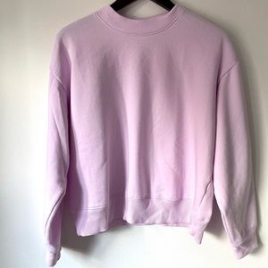 A New Day Lavender Cropped Boxy Sweatshirt